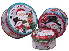Christmas Cookie Tins with