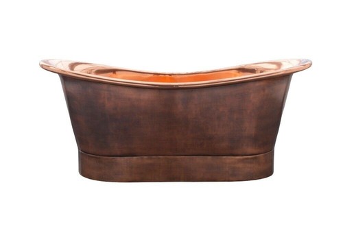 Antique copper bathtub - copper, bathtub-"free