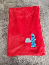 In The Night Garden Iggle Piggle Baby Childrens Kids Red Blanket Throw *VGC*