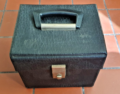 Vintage record carry storage - vintage,