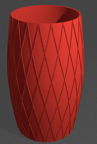 Geometric diamond vase modern - geometric,