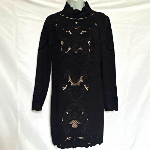 Karen millen black embroidered - millen,