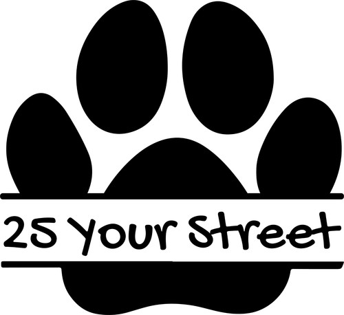 Mult pack dog paw personalised - dog,