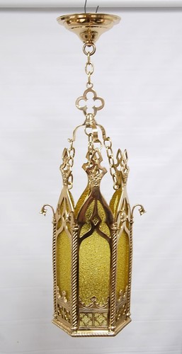 Gothic style brass hanging - gothic,