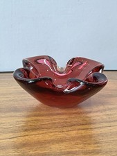 Mid Century Modern 1960’s / 70’s Murano Hand Blown glass bowl / Ashtray GC