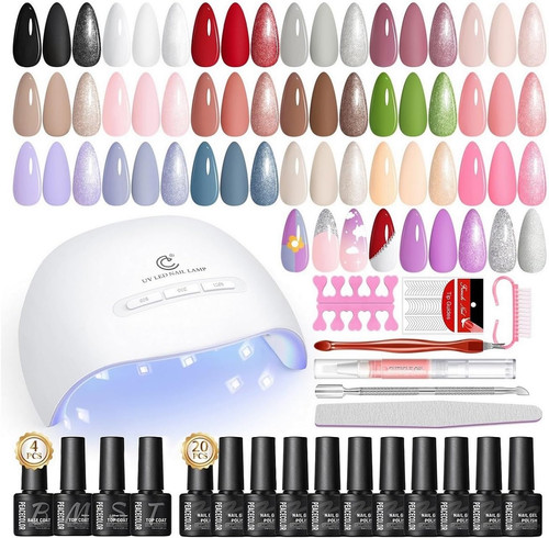 Peacecolor 32pcs gel nail - 32pcs,
