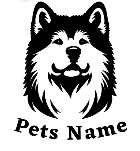 Personalised akita dog vinyl - akita,