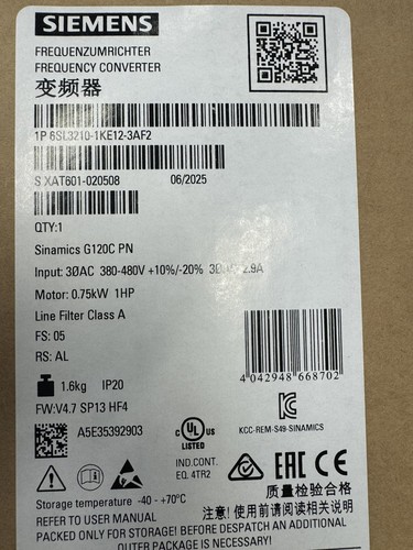 Siemens 6sl3210 1ke12 3af2 - siemens, 6sl3210-1ke12-3af2