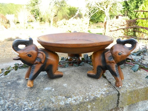 Wooden elephant carving - -, hand