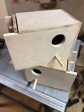 2 X Budgie Nest Nesting Breeding Box With Concave Size 8.5” x 5.5” x 5.5”
