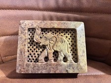 Stone Trinket Box elephant