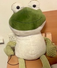 Green fair frog stuffed animal