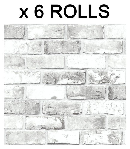White brick effect wallpaper - effect,