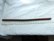 Military WW2 Plain Brown Leather Swagger Stick Officers Cane (5202)