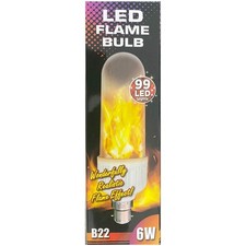 Flame LED Light Bulb B22