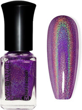 Holographic Nail Polish - Purple Nail Varnish - 60 Seconds Quick Dry Nail Polish