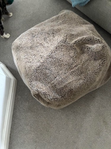 Ikea faux fur stool - ikea,
