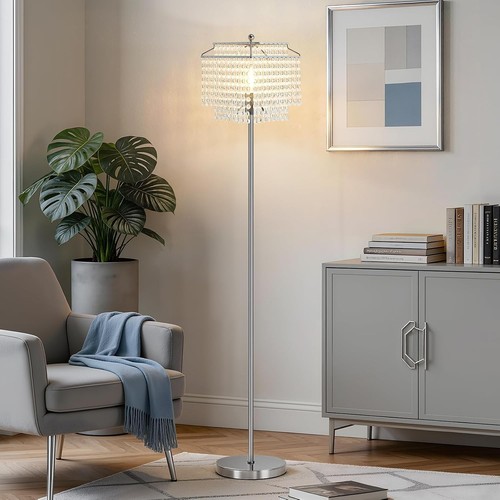 Crystal floor lamp - floor, lamp,modern