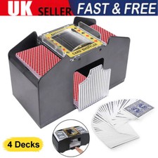 Automatic Card Shuffler USB/Battery Operated for UNO/Poker/Playing Card 1-4 Deck