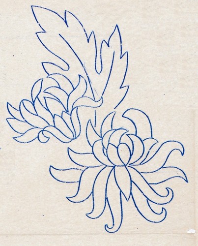 Vintage embroidery transfer - vintage,