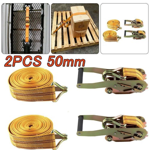 2pcs 50mm ratchet straps - 6m,