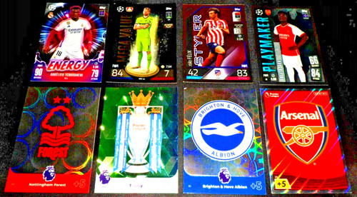 Match attax adrenalyn cards - &,