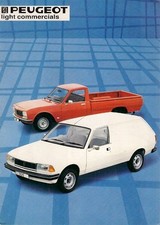 Peugeot 305 Van & 504 Pick-Up 1983-1984 UK Market Sales Brochure