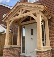 Traditionally built green oak