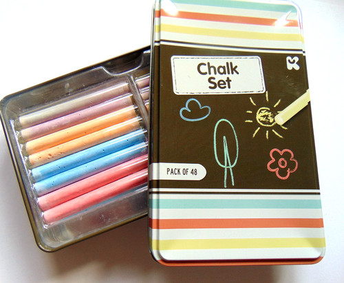 Piece coloured chalk - coloured, set