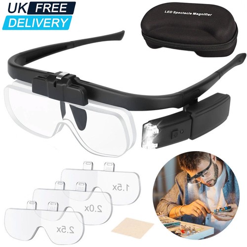 450 magnifier glasses with - 450%,