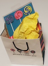 DYLAN'S CANDY BAR ERASER SET WHIRLY POP! TOO CUTE FOR ANY DESK! SO COLORFUL!