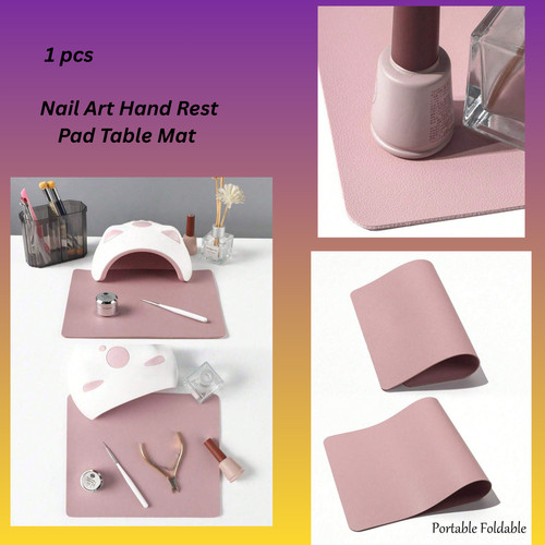 Foldable nail art hand rest - art,