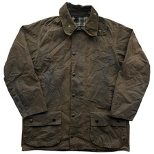 Barbour Vintage Bedale Wax Jacket 2 Crest Size 40