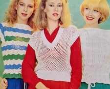 1970s Wavy Stripe Scallop Lace