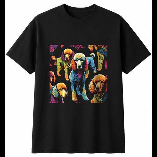 Graphic standard poodle torn - graphic,