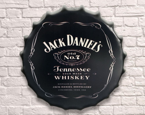 Beer bottle top cap - sign, jd