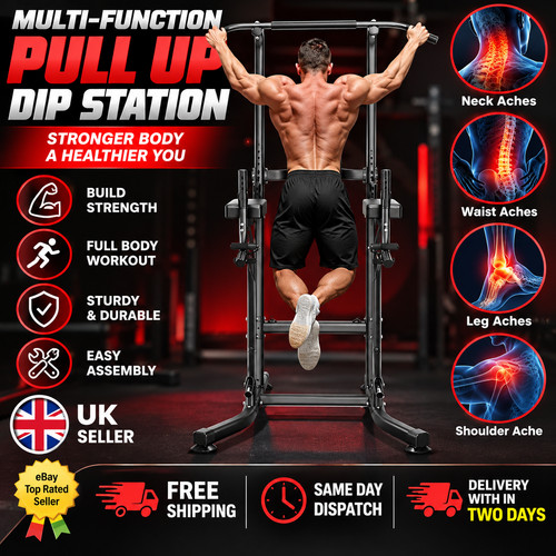 Power tower dip station pull - tower,