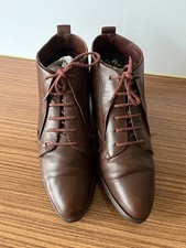 Vintage Brown Leather Lace Up
