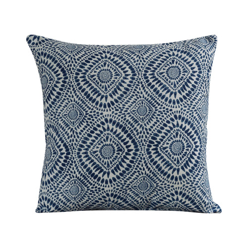 Indigo blue batik geometric - batik,