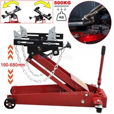 Car Transmission Jack Floor Trolley Hydraulic Motor Gearbox Lift 190-680mm 500Kg