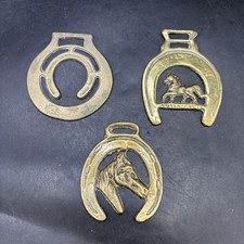 Horse Brass x 3 Brasses Old