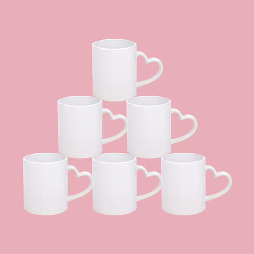 11oz blank sublimation heart - blank,