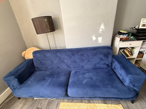 Seater velvet sofa bed - sofa,