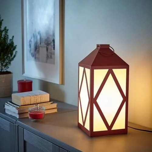 Ikea strala table - light, red