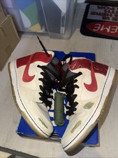 Size 9- Nike SB Dunk High Pro Cheech And Chong White/Red/Green 30505-100