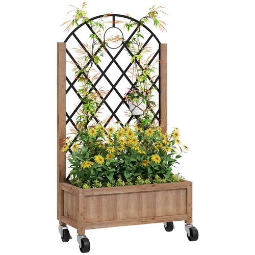Outsunny wooden raised - raised, garden