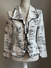 JOSEPH RIBKOFF CREAM/BLACK ZIP