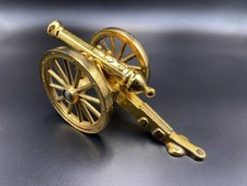 Vintage Brass Field Gun Cannon