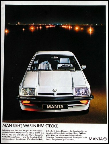 Opel manta e original - gt/e,