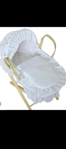 Dolls moses basket and - dolls, stand